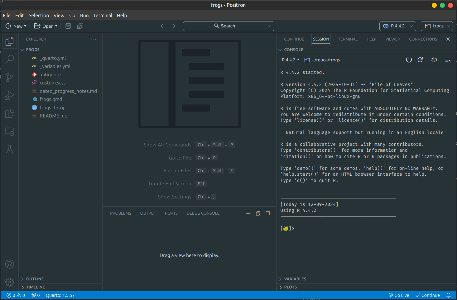 Project directory structure example